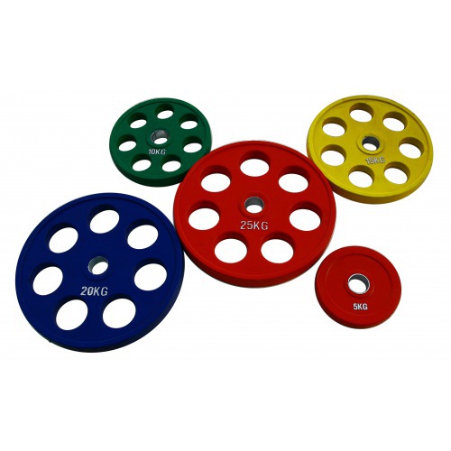 RCP19 Цветные диски олимпийские обрезиненные 1,25-25кг.